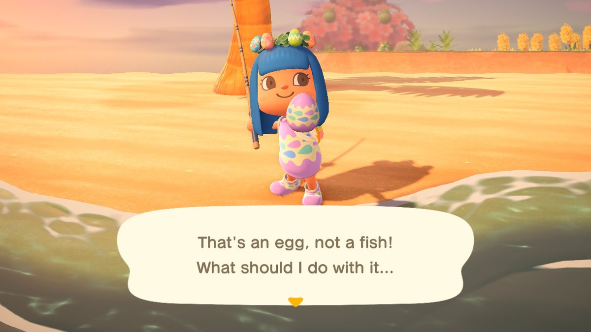 pieisgood84's tweet image. I&apos;m not going to fish anymore lol #ihateeggs #eggs #AnimalCrossing #ACNH #NintendoSwitch