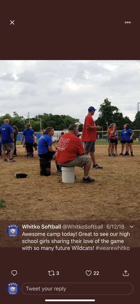 WhitkoSoftball's tweet photo. Enjoy your spring breaks but remember grades count!!
Meagan Christoffel was our lone Senior Captain. She will be missed but God has great plans for this one. Good luck at St. Francis in the fall. We love you and are sending big hugs your way. https://t.co/sAwulqU6KZ