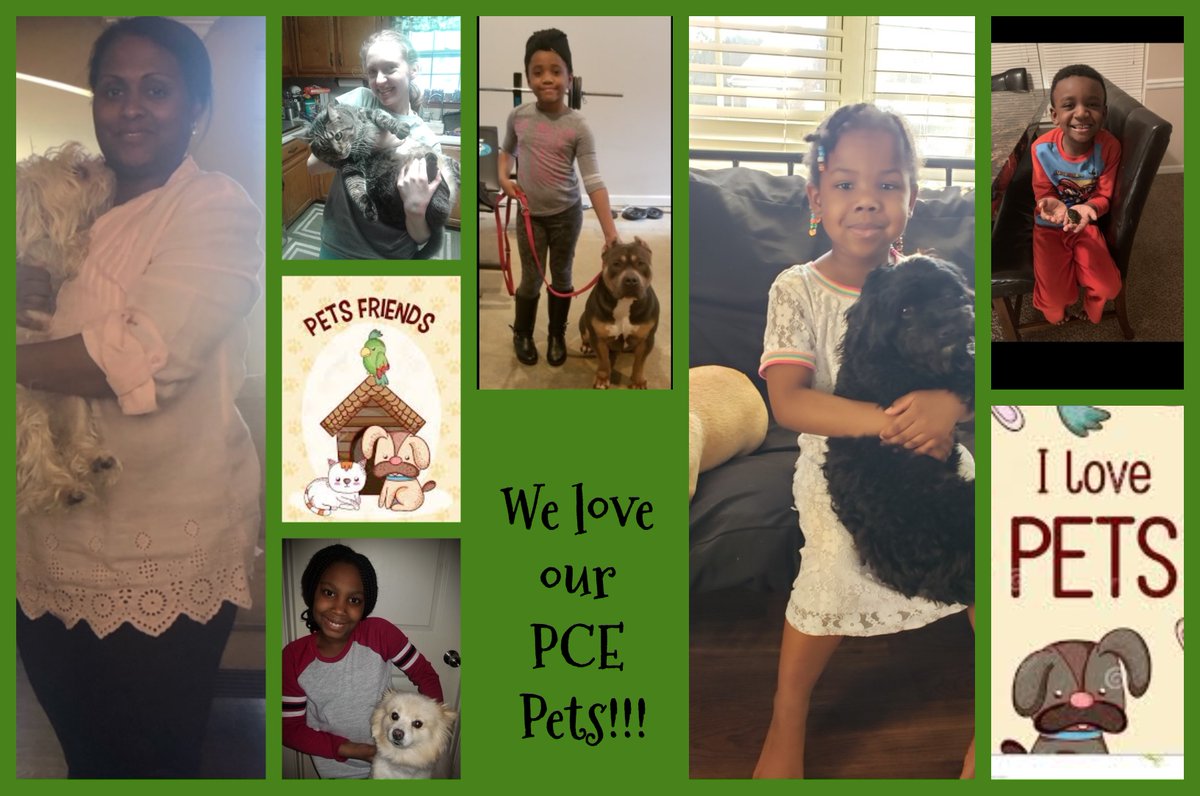 DrHorton2's tweet photo. Principal Mosely and her PCE Panda Friends love their pets!!! https://t.co/7K5aovOoM4