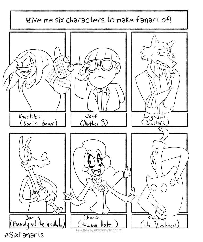 I did the meme #sixfanart 