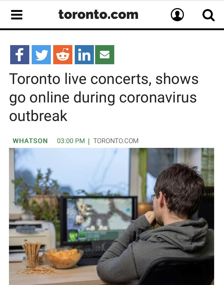 Hunter Crowther (@huntercrowther) on Twitter photo Calling all Toronto folk, including, but not limited to:
-comedians 🎤
-musicians 🎵
-painters 🎨
-fitness instructors🧘♂️
If you’re live-streaming your content, email me at hcrowther@toronto.com to have your event featured on <a href="/torontodotcom/">toronto.com</a>. Calling all Toronto folk, including, but not limited to:
-comedians 🎤
-musicians 🎵
-painters 🎨
-fitness instructors🧘♂️
If you’re live-streaming your content, email me at hcrowther@toronto.com to have your event featured on <a href="/torontodotcom/">toronto.com</a>.