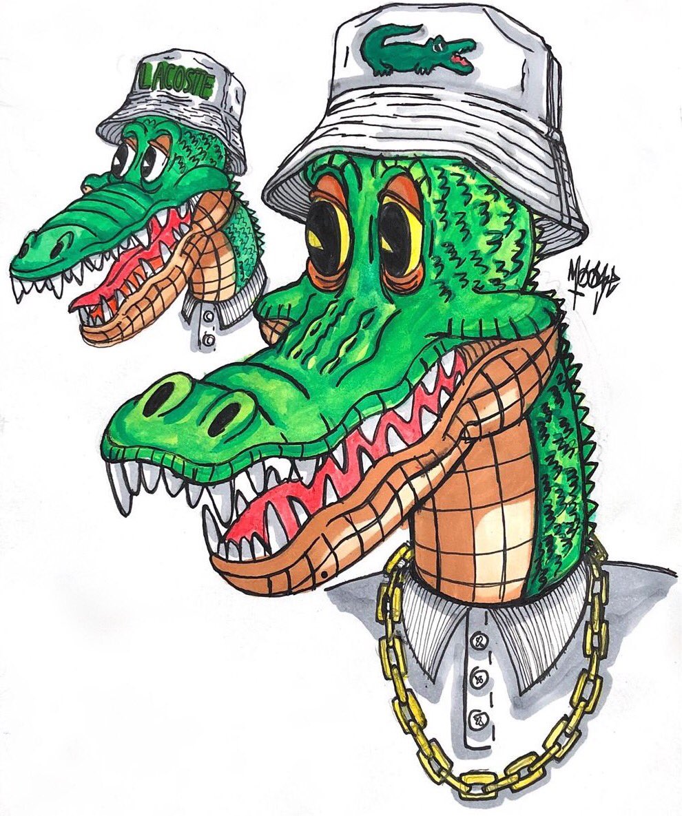 moosesinistro's tweet photo. Só porque não postei aqui, Crocodilo da Lacoste by me @moosesinistro 
#lacoste #crocodraw #crocodile https://t.co/7FtFshv2Cz