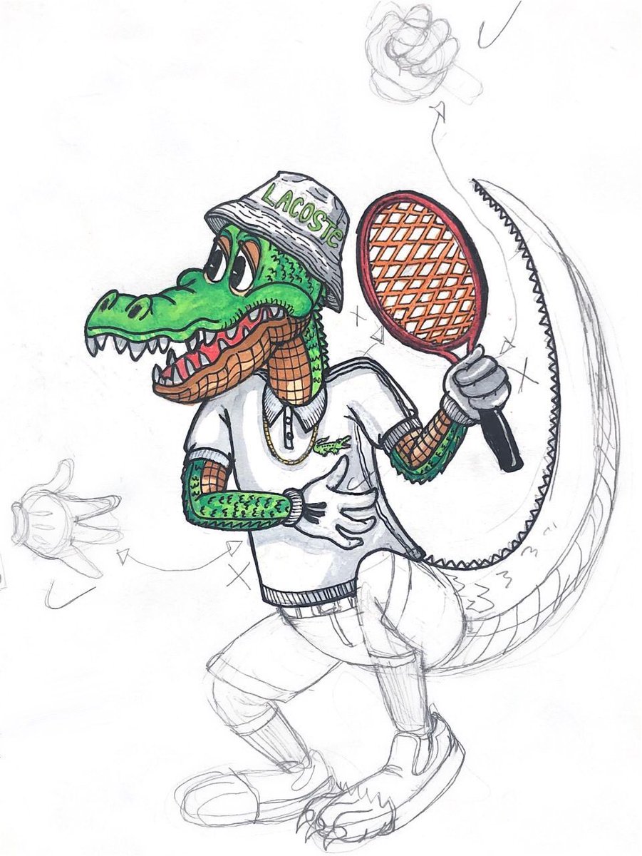 moosesinistro's tweet photo. Só porque não postei aqui, Crocodilo da Lacoste by me @moosesinistro 
#lacoste #crocodraw #crocodile https://t.co/7FtFshv2Cz
