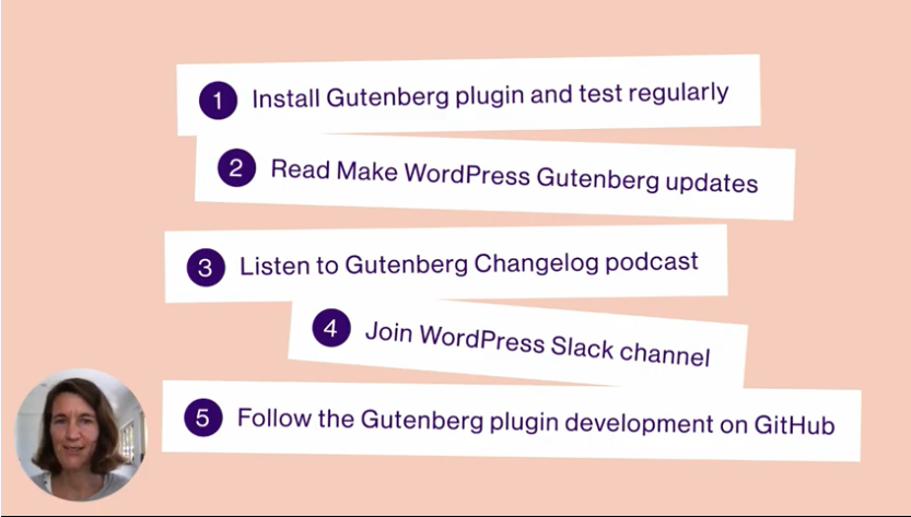 bph's tweet photo. #wpblocktalk Great Tips to keep up with Gutenberg development and new features by @ellenbauer
Thanks for the shout-out of the Gutenberg Changelog podcast
https://t.co/6s62JP93qg
co-host Mark Uraine @Mapk https://t.co/oG8IBXiSyj