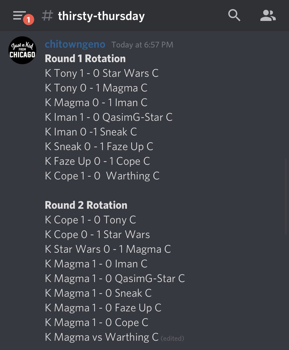 chitowngeno's tweet photo. GGs to the Sweeper for winning tonight’s bracket! Thanks to the guys for coming out and see you guys soon. 😏🔥🙏 #ThirstyThursday #ClashRoyale #OkBroomer #SweeperNoSweeping https://t.co/j70Kwx92Ei