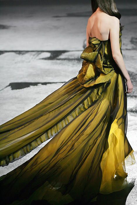 This is a made to order gown by Givenchy Cannot even begin to imagine the cost.But it is spectacular.