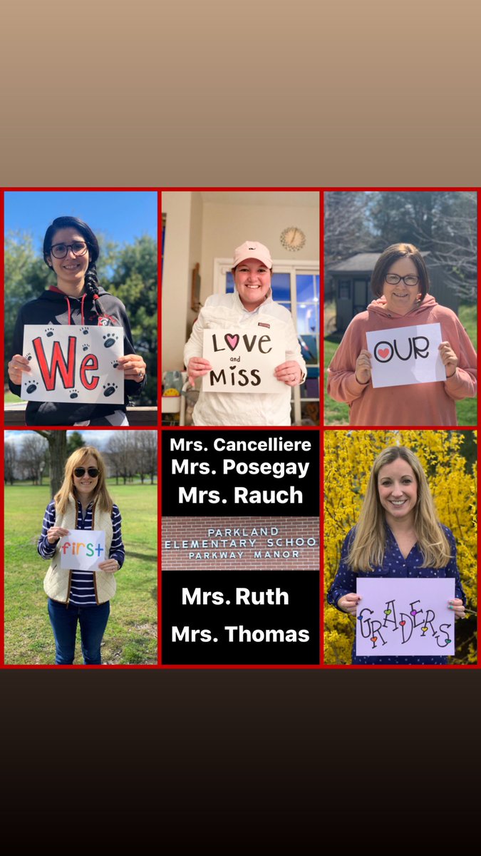 eLearning is going well, but not seeing our kids everyday has left a hole in our hearts! #CoronaCantStopOurSpirit #CoronavirusPandemic #COVID19 <a href="/ManorParkway/">Parkway Manor PTO</a> <a href="/ParklandSchools/">Parkland Schools</a>
