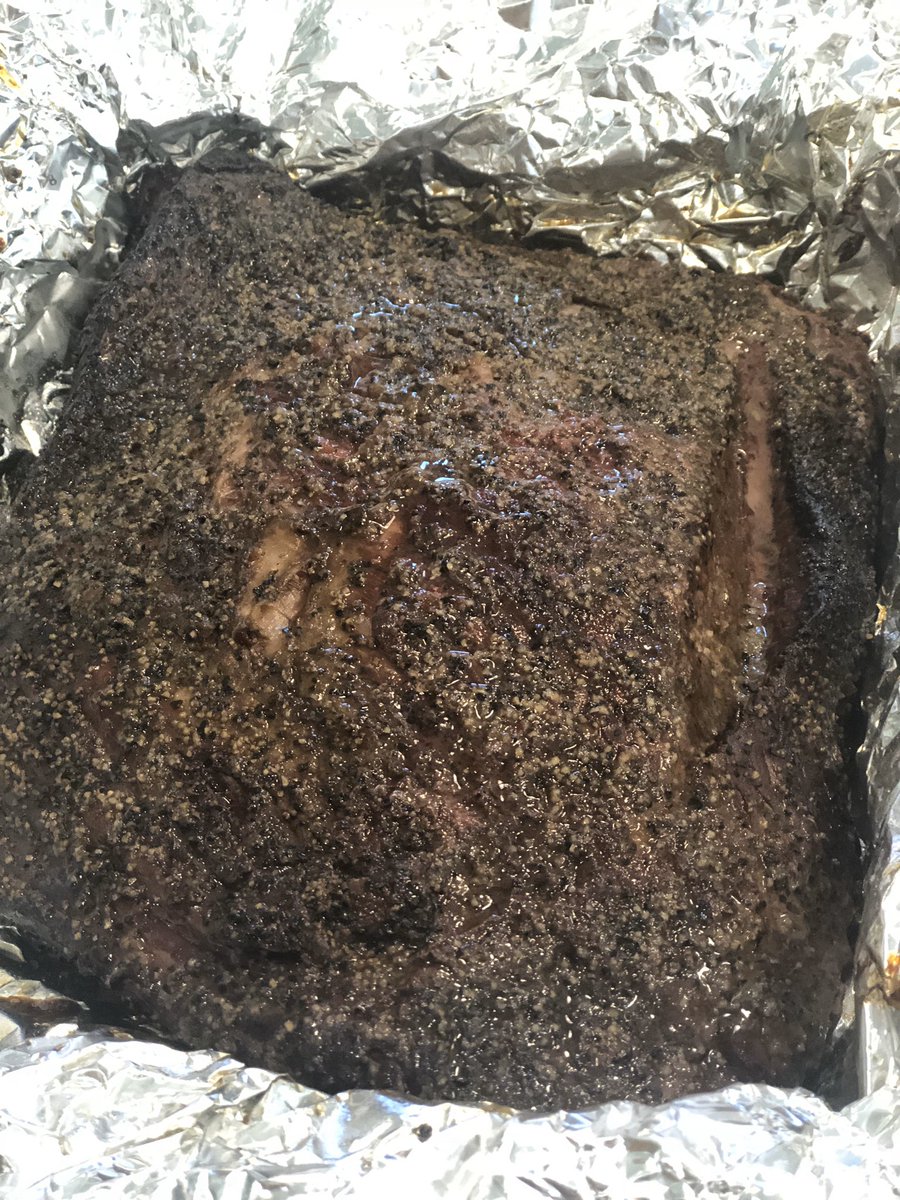 CoachC3Phillips's tweet photo. Today’s Project...First attempt at smoking a brisket. Turned out delicious!! Consider the day a success thanks to a great teacher. Still have a lot to learn but it was a good time!! #CoachQue #Brisket #LetsEat #UglyDrumSmoker https://t.co/151RBhON3d