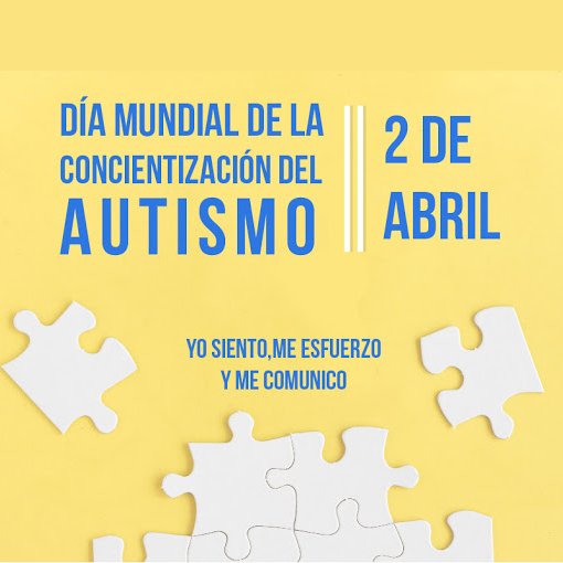 2 de abril: Día mundial de la concientización del autismo.

¡Todos somos corazones azules! 💙