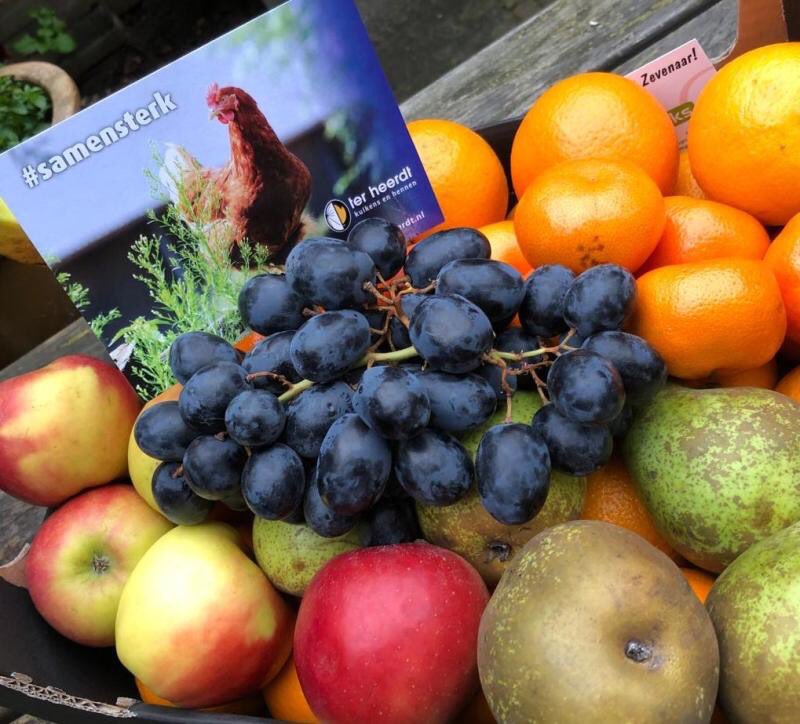 Een mand vol vitamientjes voor de deur bij alle medewerkers van Ter Heerdt als hart onder de riem en als blijk van waardering voor een ieders flexibiliteit en doorzettingsvermogen in deze bijzondere tijd. Geeft toch positieve energie! #samensterk