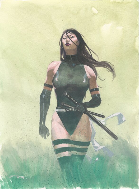 CoolComicArt's tweet photo. Psylocke by Esad Ribic https://t.co/l4UrHgGf3e