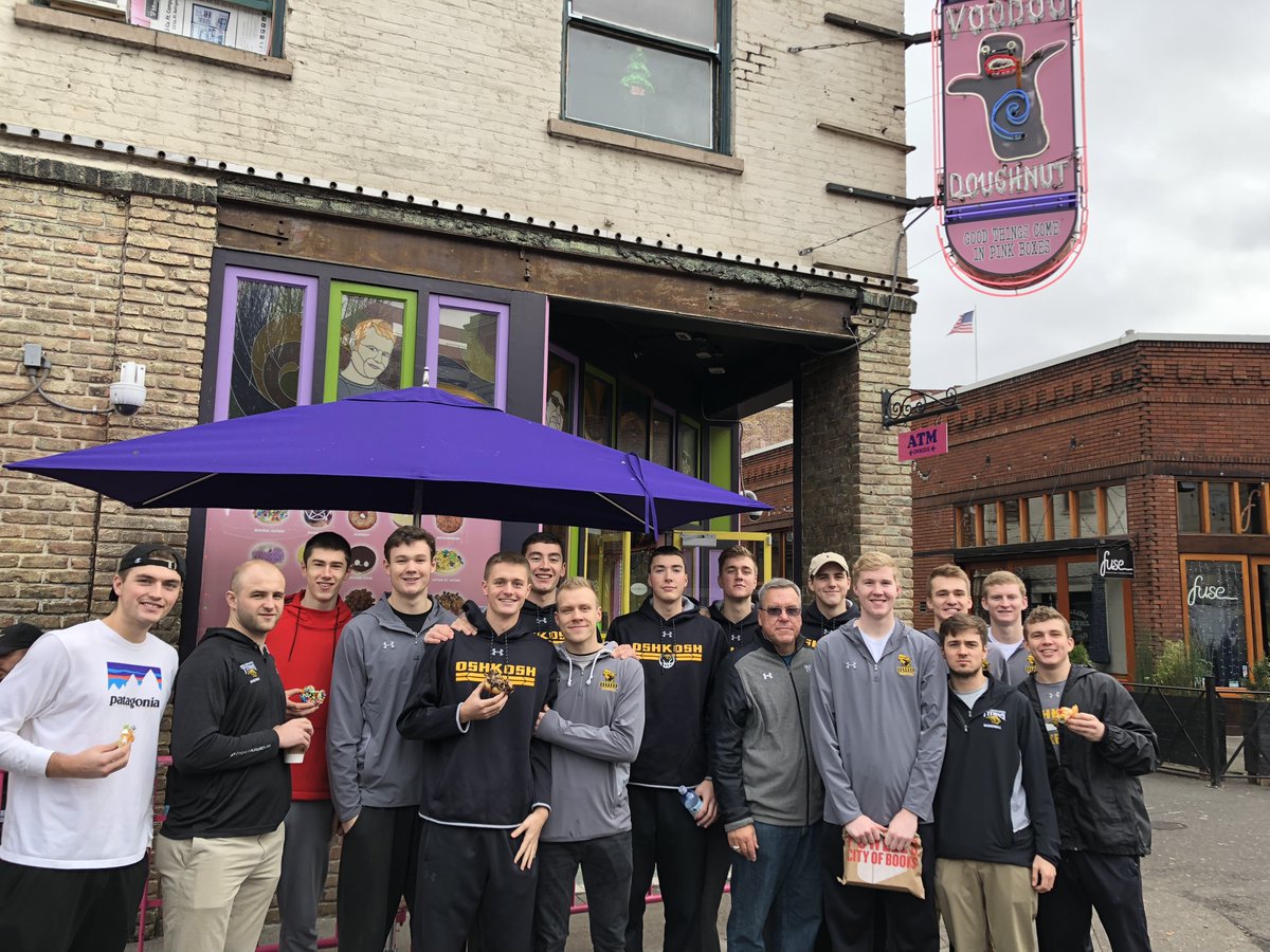 'Fun in the Process' Continued!1. Team trip to Portland and  @VoodooDoughnut!2. Random tiny park in Portland!3. Hanging with Luke Peters!4.  @seannyd22 graduating from  @NorthwesternU Grad School!