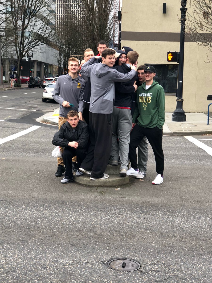 'Fun in the Process' Continued!1. Team trip to Portland and  @VoodooDoughnut!2. Random tiny park in Portland!3. Hanging with Luke Peters!4.  @seannyd22 graduating from  @NorthwesternU Grad School!