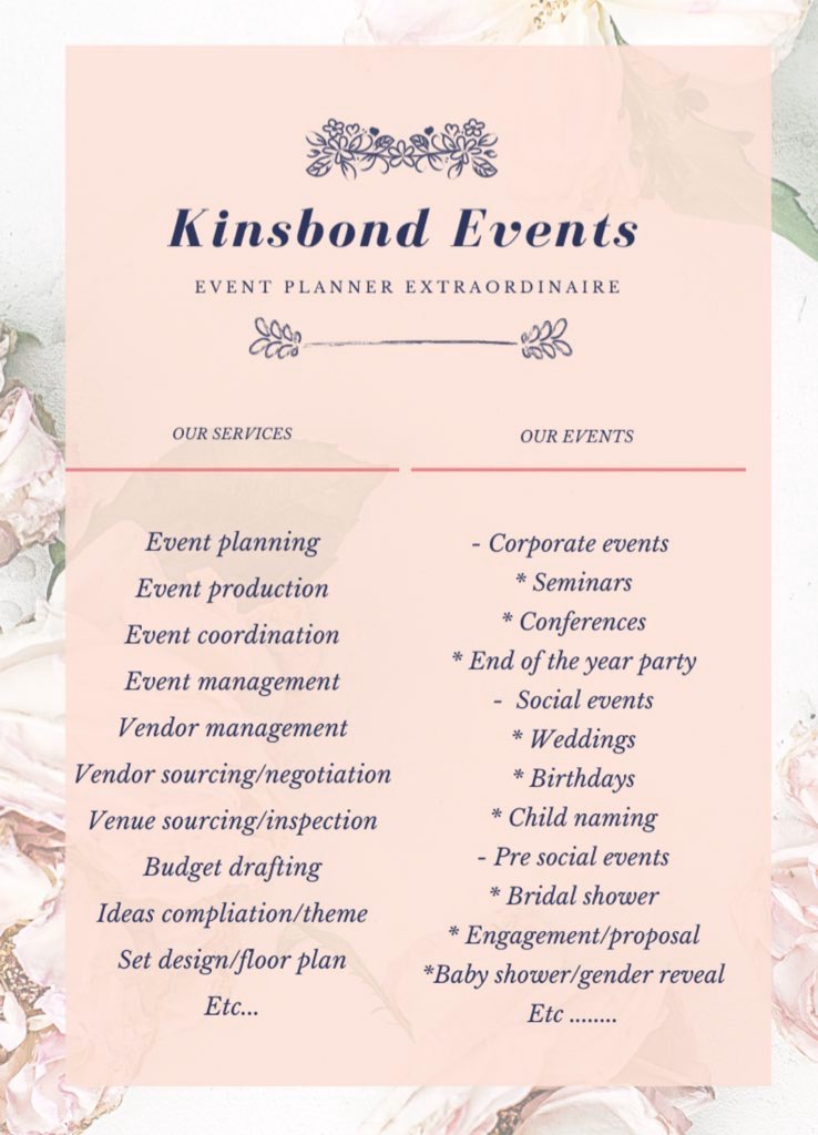 Hi guys, hope you are enjoying the thread, I know you would need my services one of these days, like, retweet & bookmark this tweet, I am always at your service let me take care of you & your events. For further enquires my DMs is open.Tag 5 of your friends getting married soon