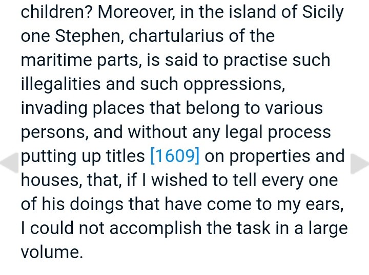 Pope Gregory the Great writes to empress Constantine Augusta, begging Byzantium to stop the injustices happening in Italy.Explaining that the people are so sick of the Byzantine authorities that they seek refuge with the "wicked Lombards" ("nefandissima Langobardorum gens").
