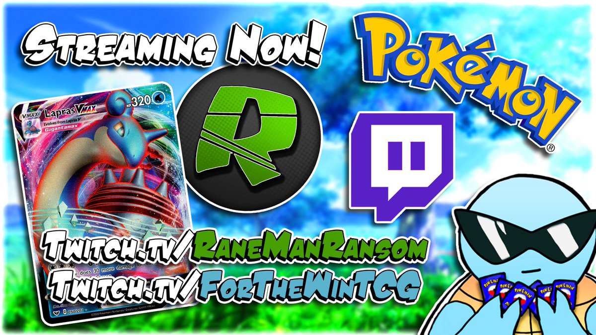 RaneManRansom's tweet photo. STREAMING NOW! | PTCGO Code Giveaway | ft @ftw_tcg 
https://t.co/pAwdZkUl5z
Lapras V Max Deck - Game Play
-
-
-
#SupportSmallStreamers #StayHomeGameOn #Pokemon #Streamer #tcgo #Streamer #Trading #smallstreamer #streamer #tcgo https://t.co/MF02BquOci