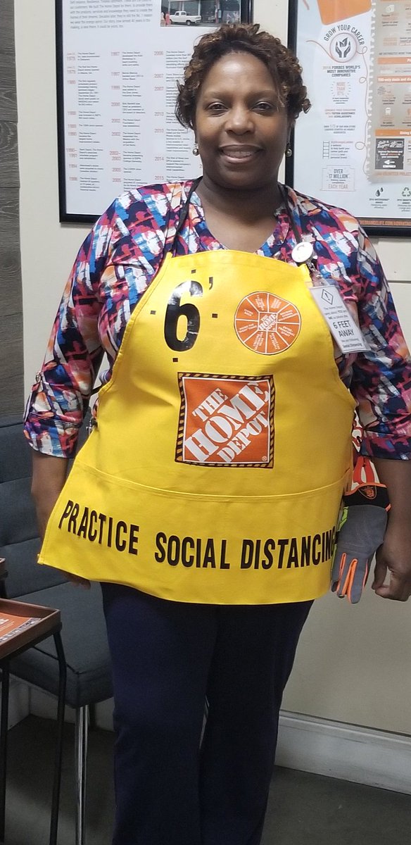 Munchie1173's tweet photo. Ready for #SocialDistancing #6FeetAway #TakingCareOfOurPeople #EssentialWorkers #AbercornHomeDepot  #COVID19 #OrangeFamilia #WeHaveFamiliesToo @pettaway_shea @THDCaroHernandz @TammyColemanTHD @THDNeagle @MarkMills0122 https://t.co/5djVyaSW6O