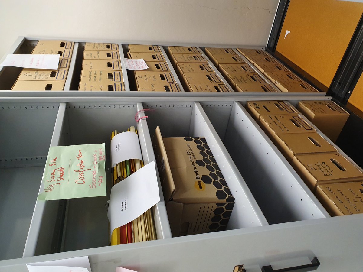 ron_avery's tweet photo. In amongst the covid19 crisis #nswBioNet is moving offices. (Hurstville has been the HQ for NSW NPWS, NPWS land assessment & reserve establishment, spatial systems, and ecosystem science branches for the past 25yrs). A large vol. of flora fauna survey datasheets have surfaced. https://t.co/MsyJg4n9Ca