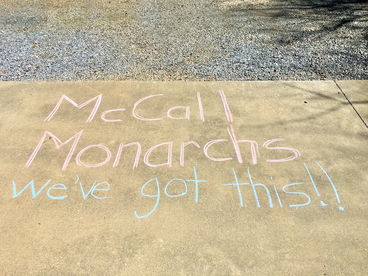 GabeDisser's tweet photo. Chalk your walk Thursday.
Mccallprimary1 #happiestschoolincobb https://t.co/uypetwyJkp