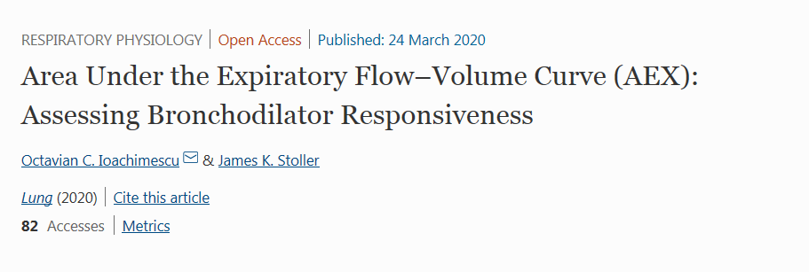 ATS_BSHSR's tweet photo. Area Under the #Expiratory #Flow- #Volume #Curve ( #AEX): Assessing #Bronchodilator #Responsiveness. #Spirometry #LungFunction https://t.co/Kyru53Ti7D https://t.co/MYNcfWo8Lh