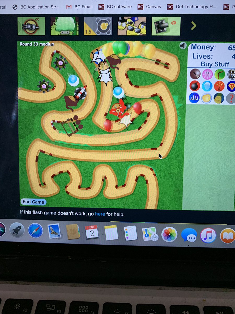 shugi42's tweet photo. Nostalgia hits different during quarantine. If you never played bloons tower defense during computer class in elementary/middle school, you had no childhood #designthinkingbc (7♦️) https://t.co/TDBfubFy0z