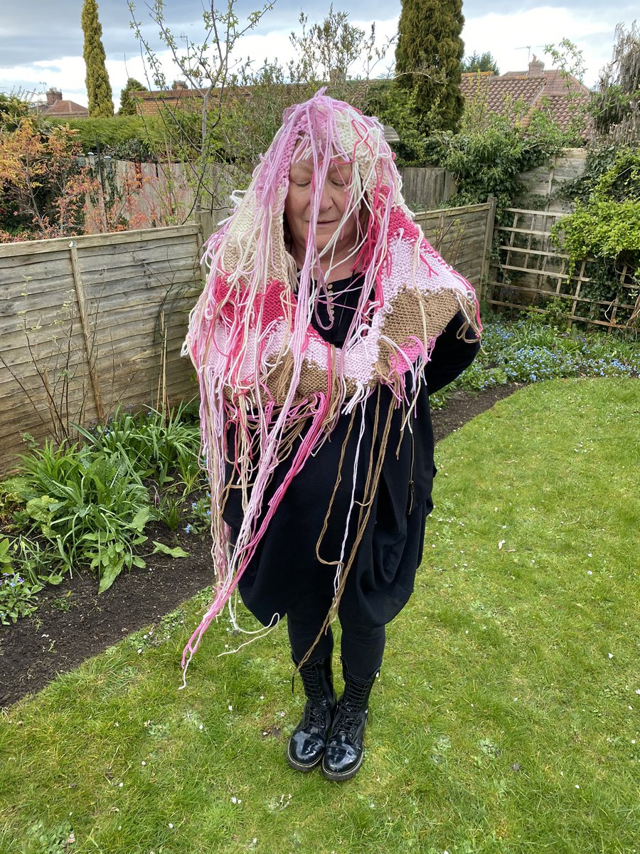 loubakerartist's tweet photo. #Day2 #participationinisolation #performanceaday #30daychallenge #April #RooDissou
‘#Documenting the #progress of my #Bodycocoon #Day12’
#virtualparticipatoryart #knitting #markingtime #wip #softsculpture #unravelling #comfort #discomfort #isolation #contaminationanxiety #art https://t.co/Xd7Drp8uN3