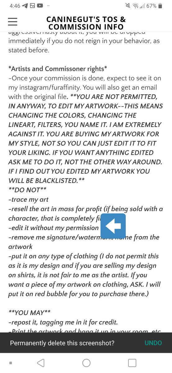 Here, since yall think im lying or ignorant or whatever bullshit. Its RIGHT HERE IN MY TOS. Literally. All make had to do was ask for permission and BAM. Problem solved.
