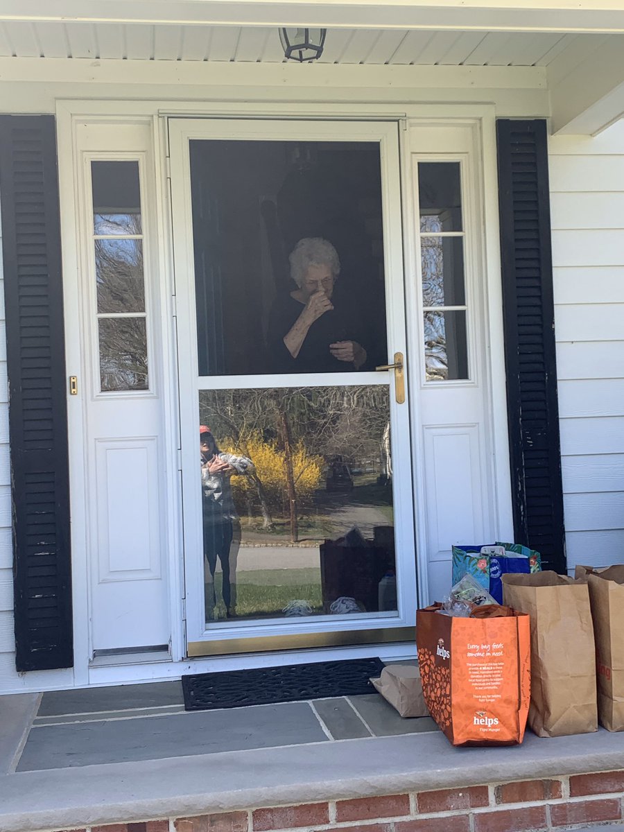 All the stores around my grandma were booked with delivering groceries. So I drove three hours to give this sweet lady the grocery delivery she deserves