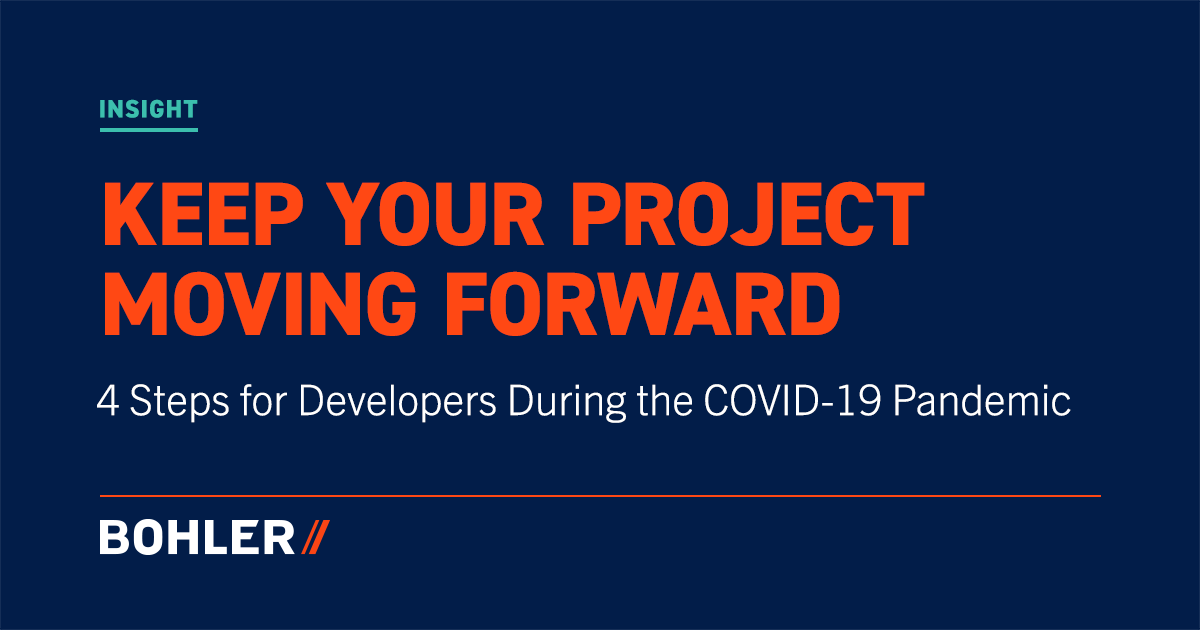 BohlerEng's tweet photo. Here are 4 steps developers can take to maintain momentum and keep current land development projects moving forward. https://t.co/msExf56ozy #CRE https://t.co/xvfa0EbBkG