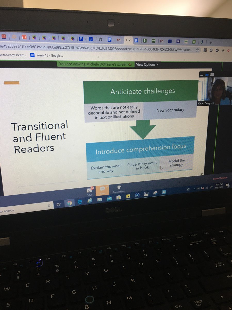 EzellLayne's tweet photo. Thanks @pvalleybooks @DrJanrichardson and @MicheleDufresne for the virtual guided reading PD Zoom meeting! Thanks @KelleMartin3c for the recommendation. Looking forward to the next one! @pvespride #teachthemtoread https://t.co/y63KE6XTTN