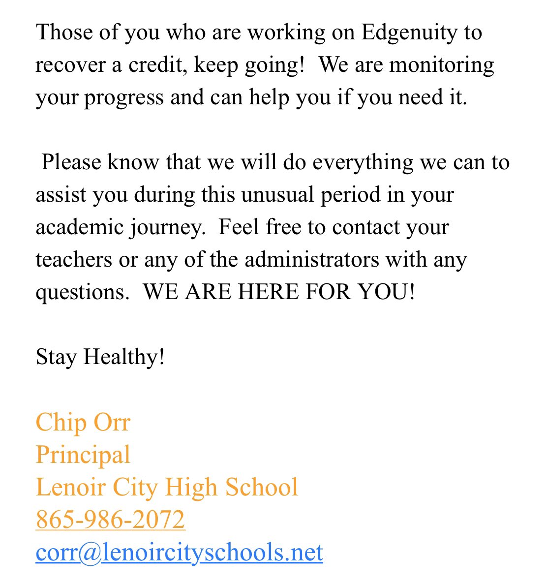 gregbolingfhu's tweet photo. Hey LC students. Please read this important message from Mr. Orr. https://t.co/GLPPjY2WWe