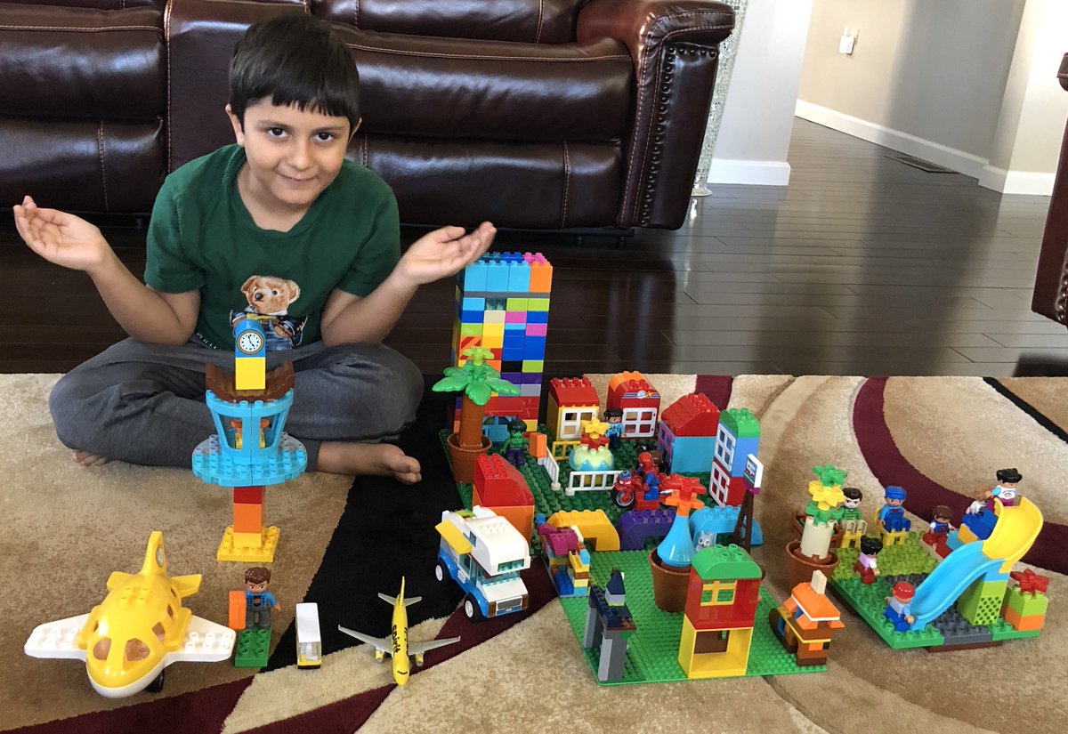 BransJessica's tweet photo. Havish made a town with a park and an airport - very creative! #Cethedgehogs https://t.co/vds13o4DBq