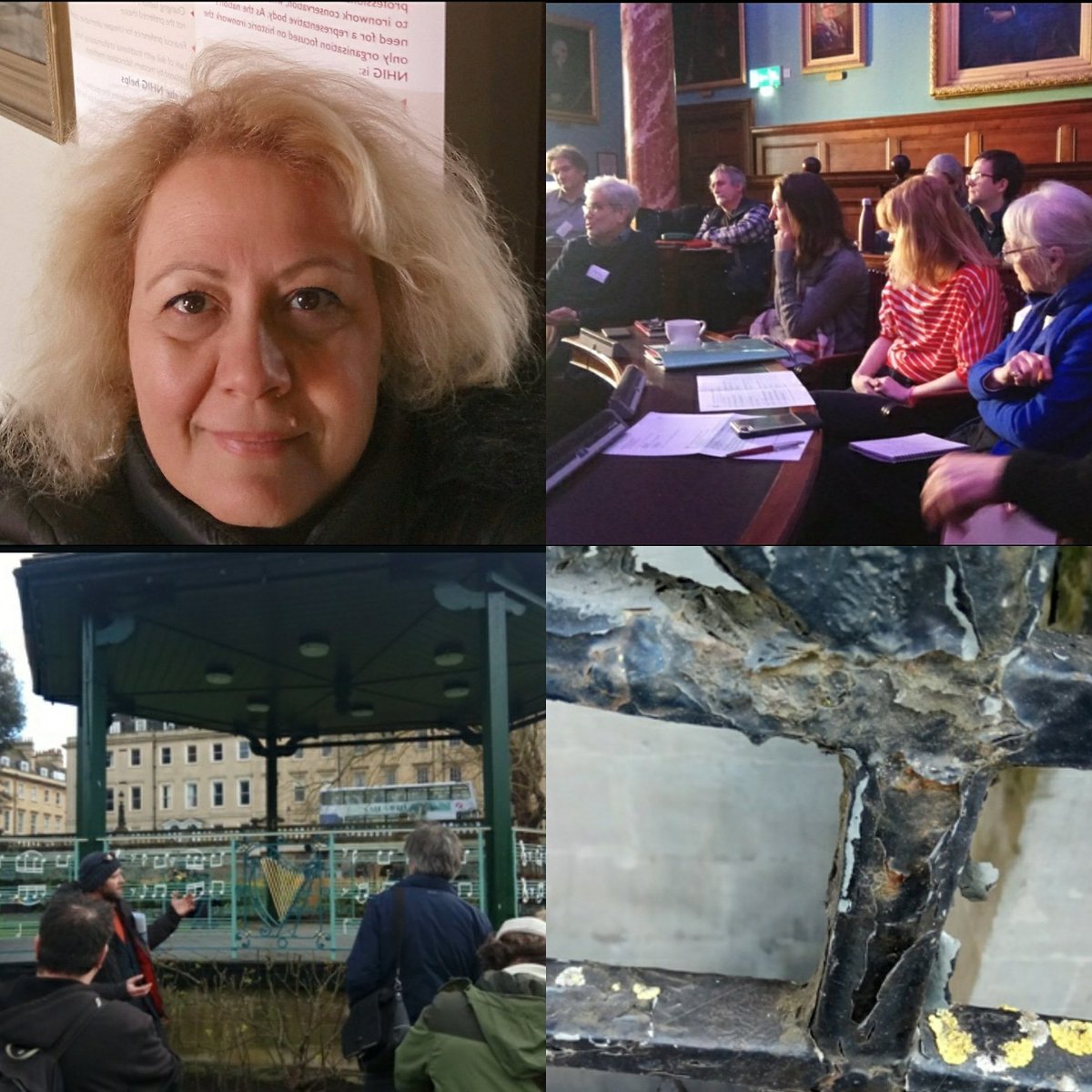 HistoricIron's tweet photo. In early March Eleftheria Mavromati attended our seminar on the Treatment &amp; Protection of Heritage Ironwork in Bath. Eleftheria took up one of our student NHIG CPD bursaries and travelled from Athens. Read her account of the day.  https://t.co/FP6S772C0I  

#ironworkthursday https://t.co/1cRi7VpuWK