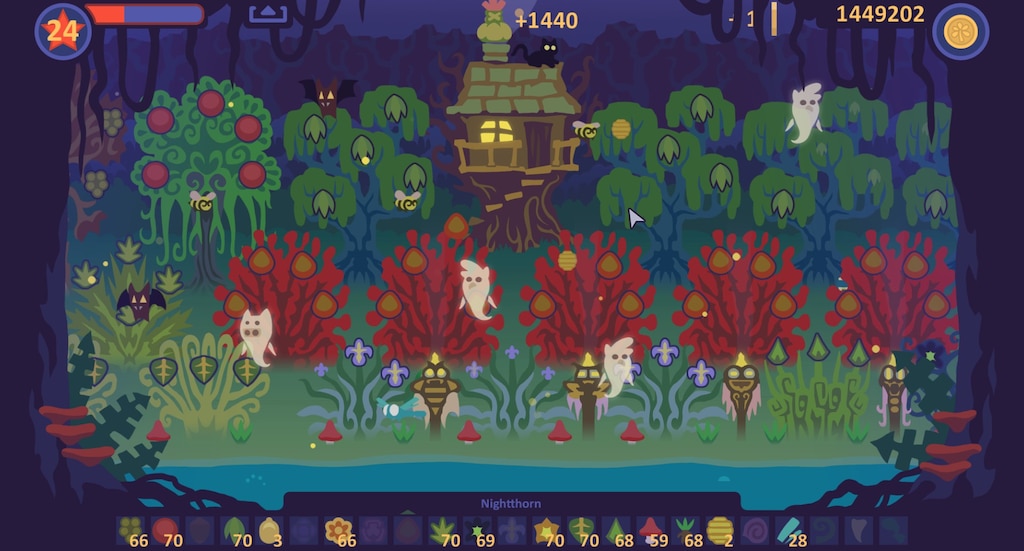 Voodoo GardenUltra-chill clicker game with very relaxing ambiance.