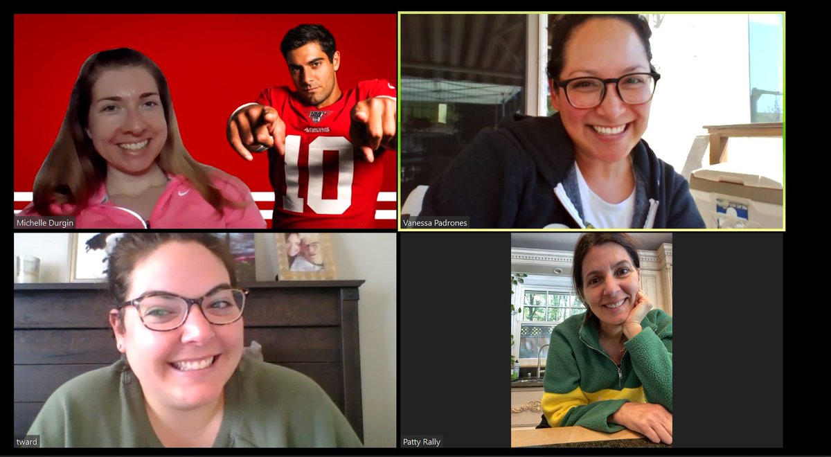 ms_patrones's tweet photo. So glad @JimmyG_10 could join us on our weekly USF Girls check-in. Always great catching up with the girls....just waiting to plan our next annual baseball trip.... #socialdistancing #QuarantineLife https://t.co/99oCxI710O
