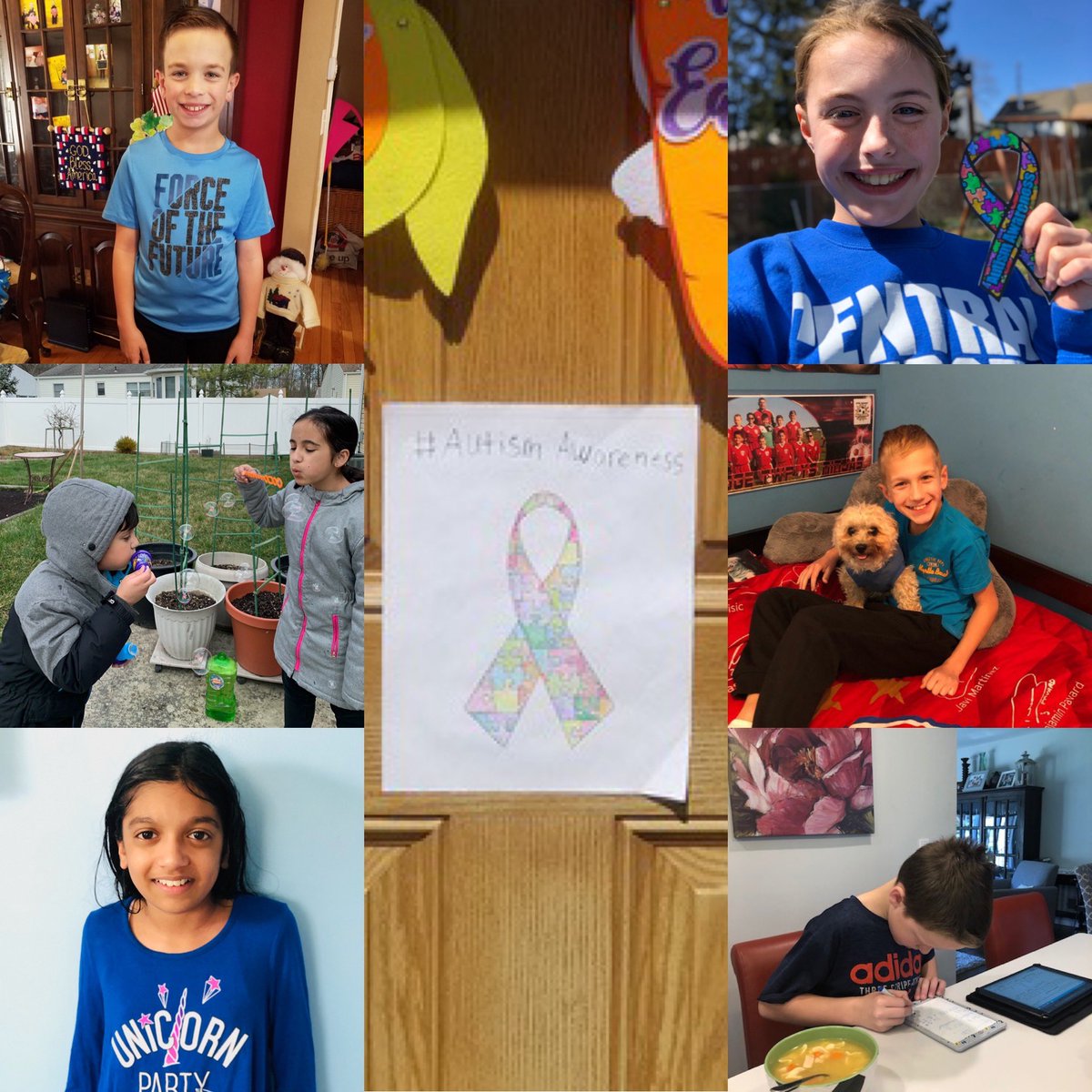 LynnCrest5's tweet image. We wear blue to support Autism Awareness 💙🧩 @Monaco12060 @LynnCrestTigers #22tigers #5VS