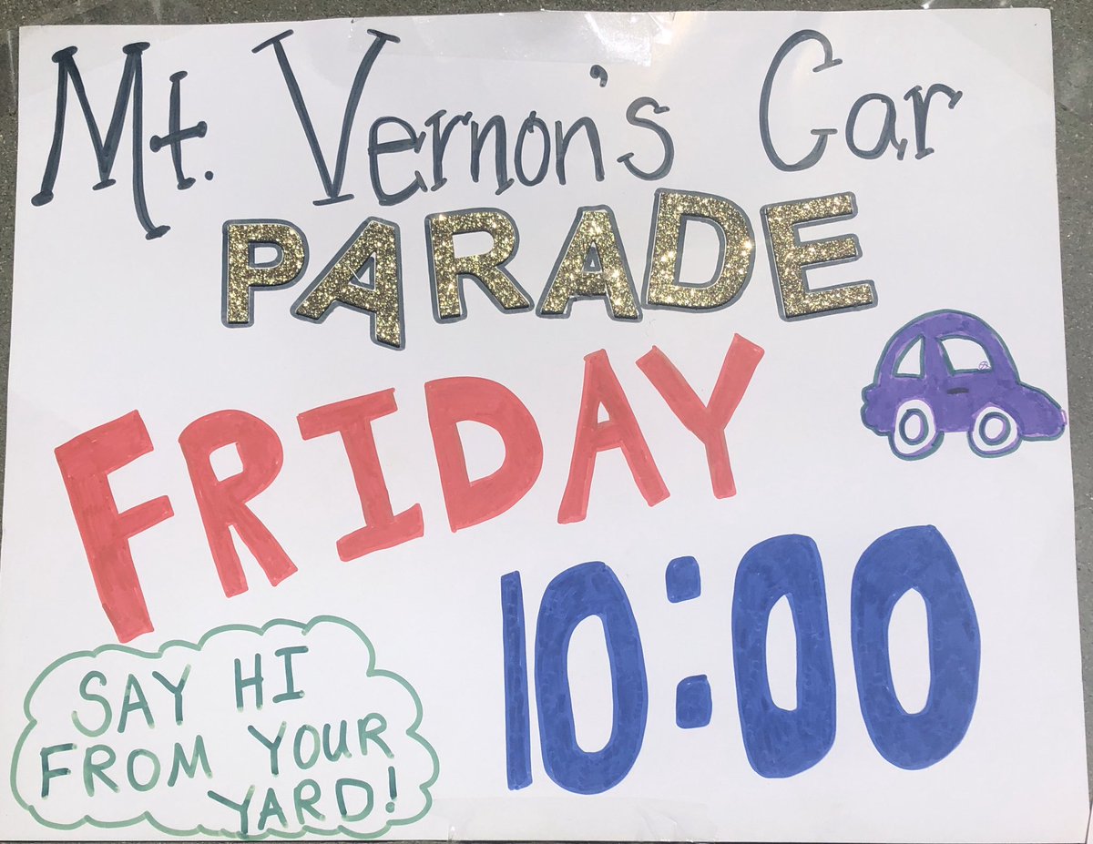 Wave from your yard! We miss you and can’t wait to say hello! <a href="/MtVernonPRC/">Mt Vernon Parent Resource Center of BCSD</a>