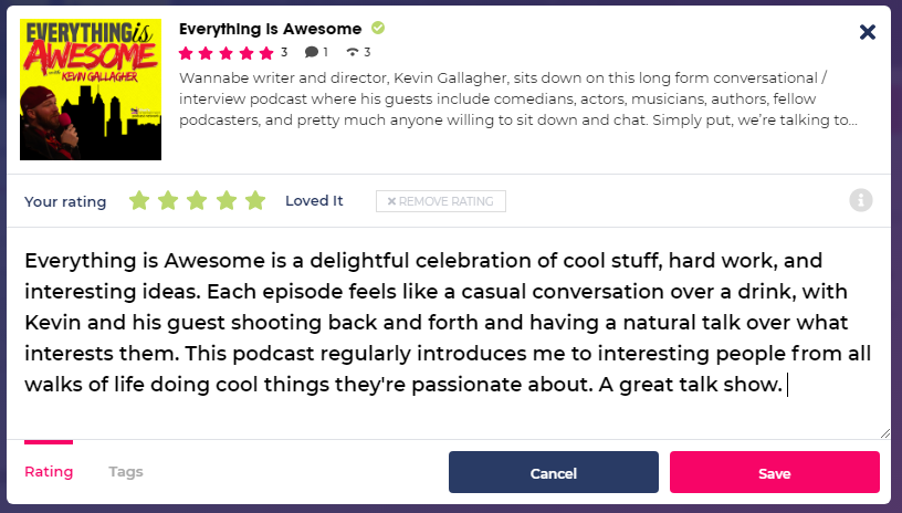 HeartPointsPod's tweet photo. Moving away from APs for a moment, the @realawesomepod show is one of the few talk shows on my feed. Kevin brings such a joyful energy and sincere interest to each of his guests. It is, in a word, awesome. [9/X]

https://t.co/G4fiZvkbs4
💞 https://t.co/SiTxJfoQcB