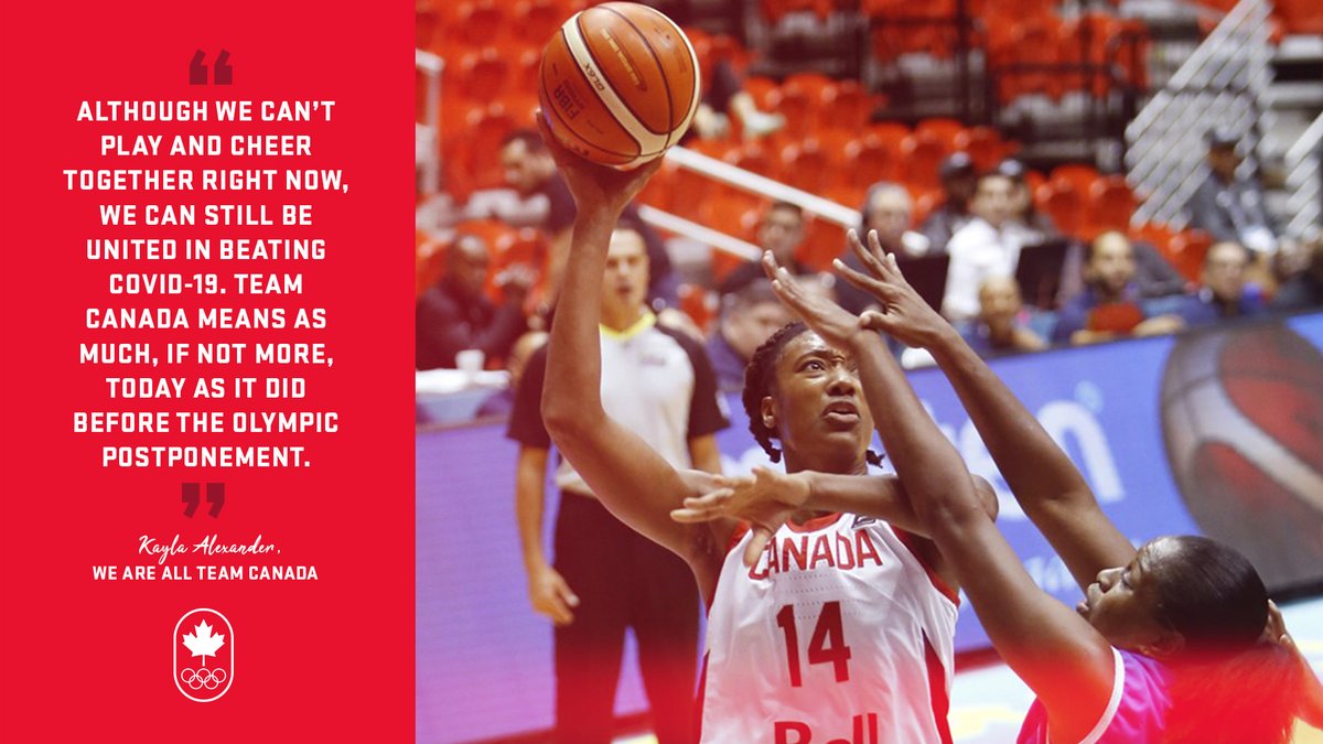 TeamCanada's tweet photo. United on the court and off – we are all #TeamCanada 🇨🇦❤️ https://t.co/D0LBTGjN2q