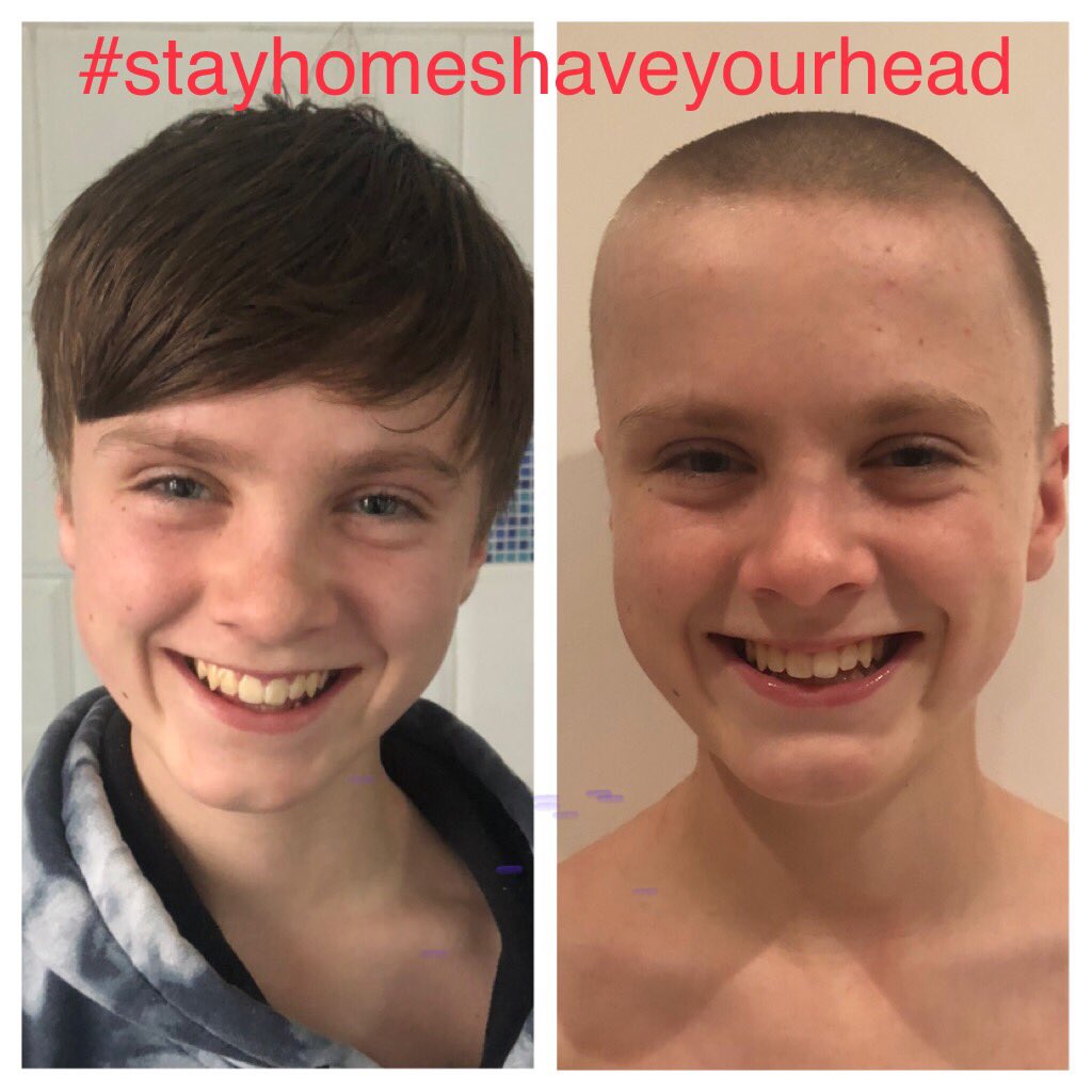 #stayhomeshaveyourhead

My son Daniel raised over £650 tonight for the Critical Care Team at Arrowe Park

#teamddb 👏💗👏