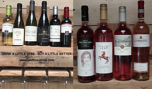 One for the rosé lovers &amp; mixed halves for those choosing to “Drink a Little Less - Buy a Little Better”. 🍷 #shoplocal #wine #buywine #staysafe