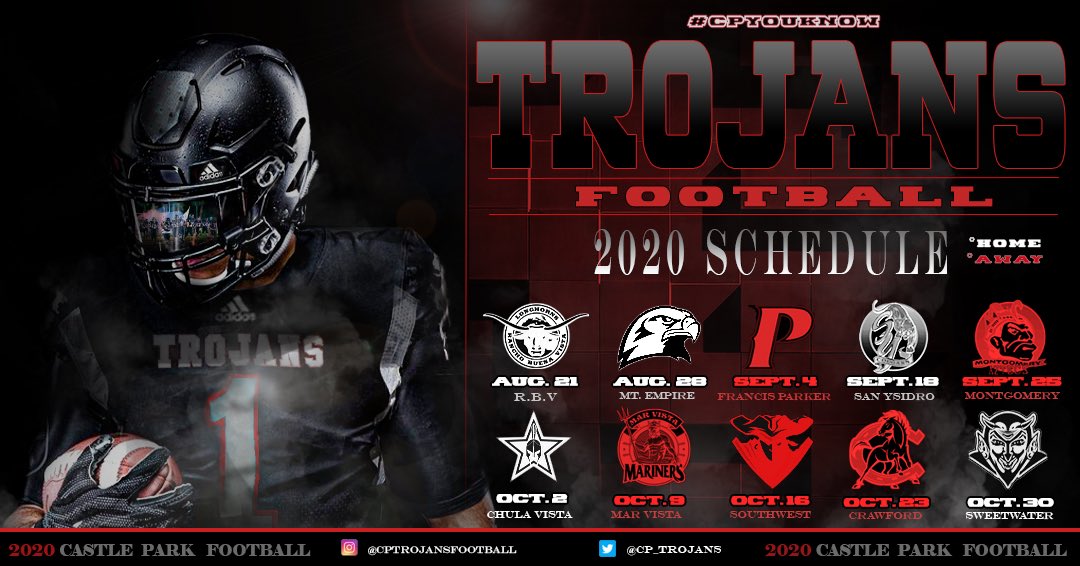 cptrojansfb's tweet photo. 2020 Schedule! Let hope the dates don’t change ! #CPUKNOW https://t.co/bSelZzG3lw