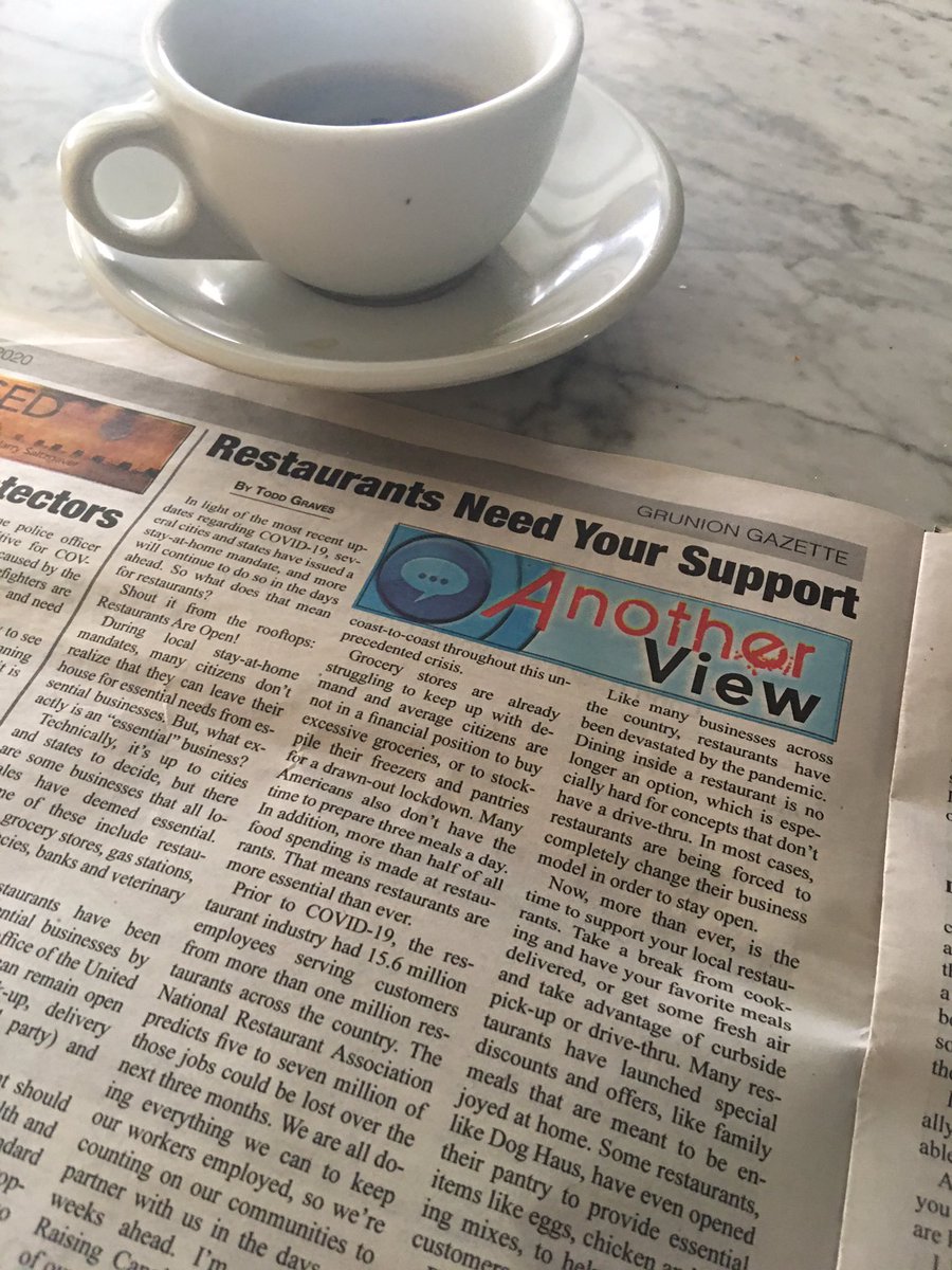 Great article in today’s <a href="/GrunionGazette/">Gazette Newspapers</a> by <a href="/ToddGraves/">Todd Graves</a> of @Raising_Canes and how the restaurants need our support. #takeoutchallengelongbeach