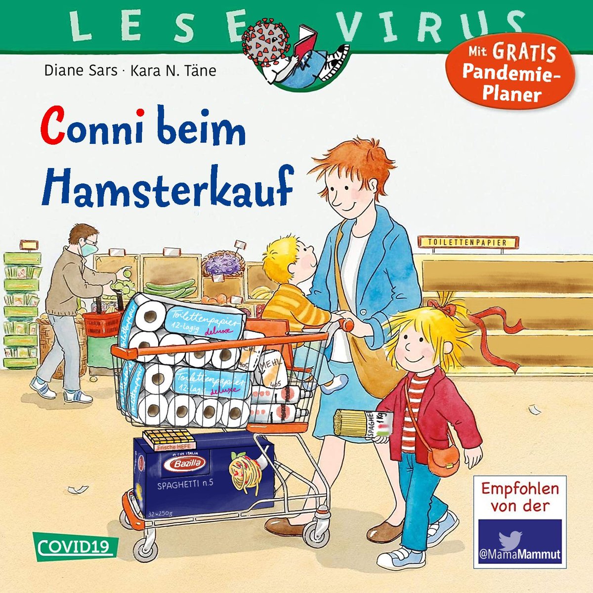 Mein schwarzer Humor hat sich ein Ventil gesucht und sich an der lieben Conni ausgetobt. Der Verlag möge es mir verzeihen 😆.
#coronaconni