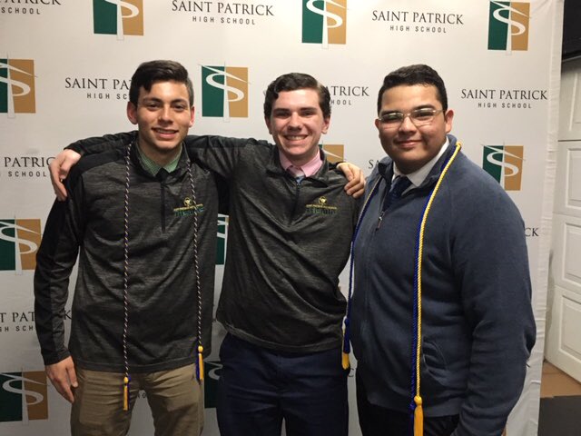 SaintPatrickHS's tweet photo. Here are just a few of our favorite #ThrowbackThursday photos. Thank you to all who participated! Our $10 gift card winner is Jake Bednarek ‘20. #CyberShamrocks #ShamrockPride #ShamrockStrong https://t.co/tUFU9Gn9Pm