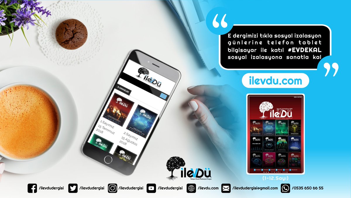 15 Temmuz 2018 başlayarak 15 Haziran 2019 
Arasında Takip eden her ayın 15 alanında ve dalında ilk olarak Dergimizi çıkmıştır.

Göstermiş olduğunuz ilginize teşekkür ederiz.
-İlevdü Dergisi Yönetim Kurulu 

➤E-Dergi : ilevdu.com/dergi

#ilevdü #iletişim #edergi