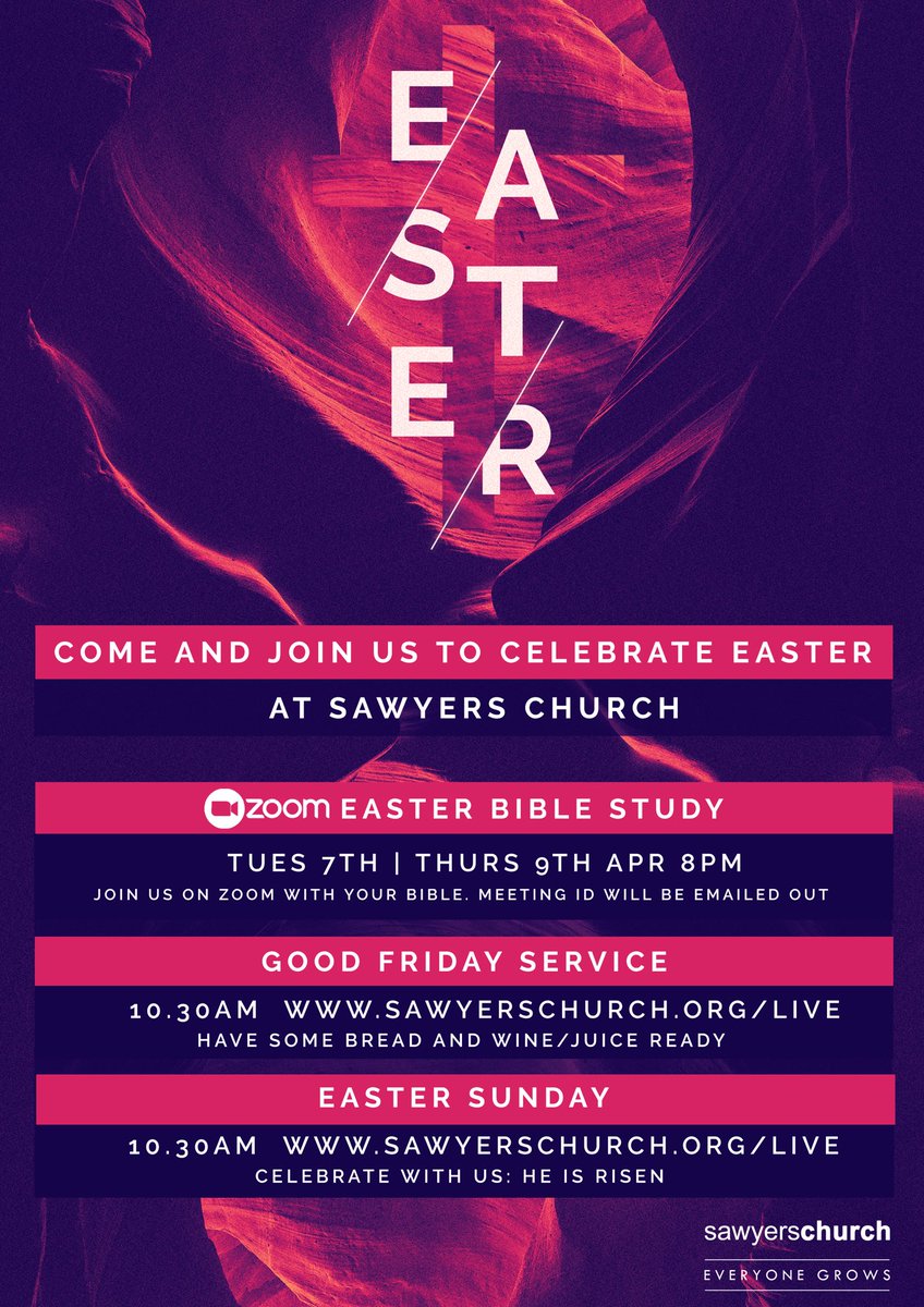 sawyers_church's tweet photo. At Sawyers Church we are looking forward to a great Easter Weekend with reflection and celebration - why not come and reflect and celebrate with us and discover the hope there is at this time of year https://t.co/Yujkwgc0Mz