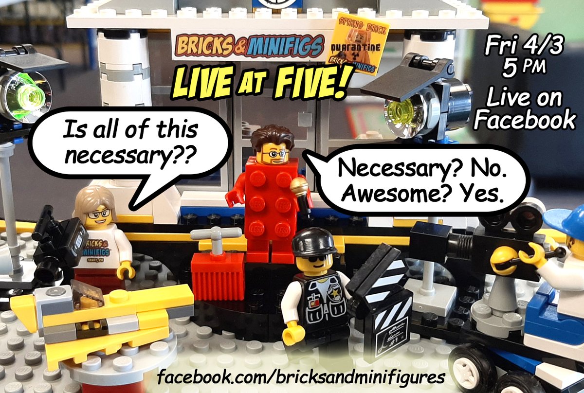 BricksnMinifigs's tweet photo. Cooler! Shorter! More Organized! Please join us for our second Live Stream Event Friday April 3rd at 5 pm! Live LEGO Sale plus Giveaways, stale puns, and more! You won't want to miss out! https://t.co/iESmZ7VtHA! https://t.co/VUmMMi1tIZ