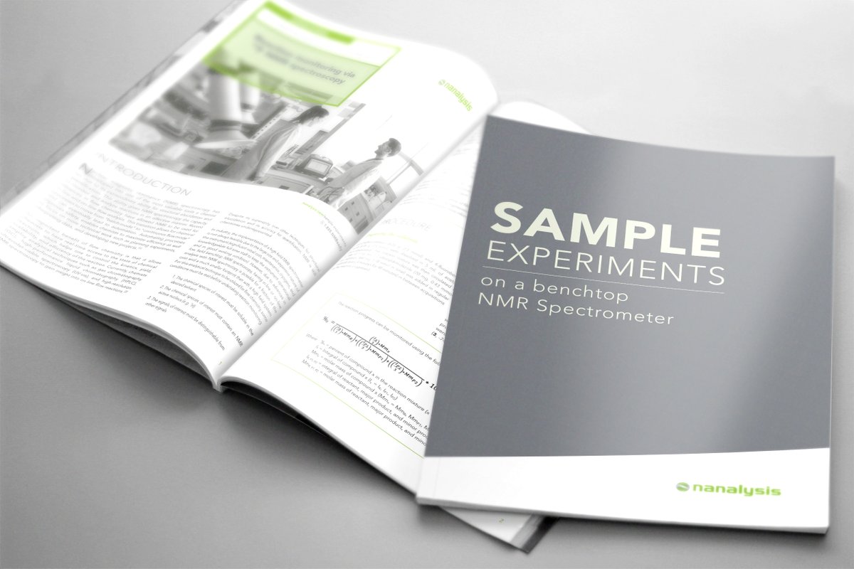 Nanalysis's tweet photo. Our new #organicchemistry experiment - Reaction monitoring via 19F #NMR #spectroscopy is available to download - https://t.co/jVWrP10HwT https://t.co/GVURvMOv4X