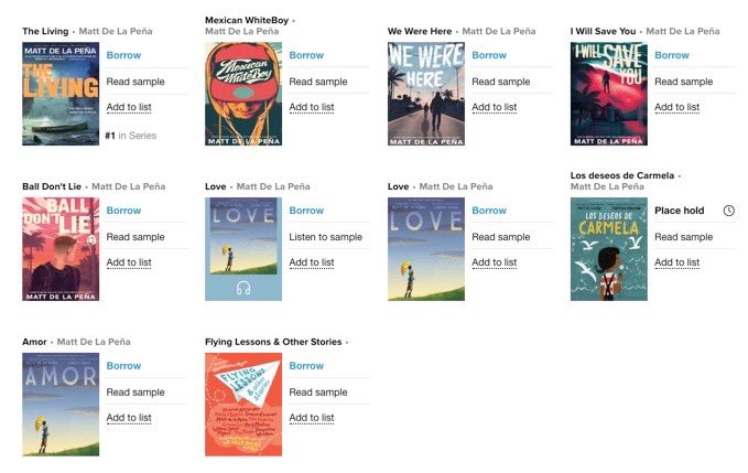 TheLoudLibrn's tweet photo. Thank you @mattdelapena for an amazing Zoom session! Now our students can check out all your amazing books available in our digital library! #KnightsRead #ReadersAreLeaders https://t.co/C9ztMWVi4E